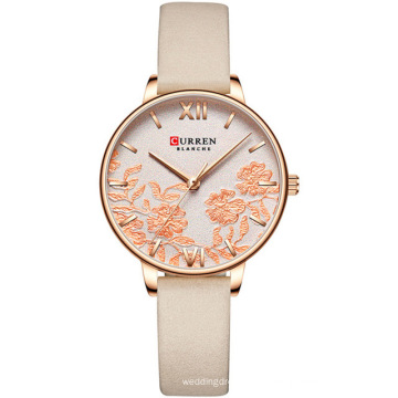Curren 9065 новые женские высококачественные часы из натуральной кожи, женское модное платье, роскошные часы, кварцевые спортивные часы, Relogio Masculino